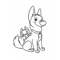 Раскраска Вольт raskraska-volt8