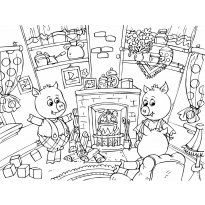 Раскраска Три поросенка raskraska-tri-porosenka30