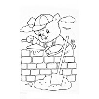 Раскраска Три поросенка raskraska-tri-porosenka37