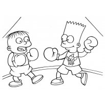 Раскраска Симпсоны raskraska-simpsoni13