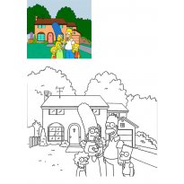 Раскраска Симпсоны raskraska-simpsoni4