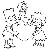 Раскраска Симпсоны raskraska-simpsoni53
