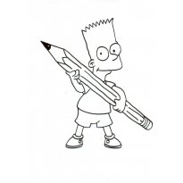 Раскраска Симпсоны raskraska-simpsoni63