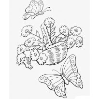 Раскраска корзинка raskraska-korzinka50