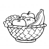 Раскраска корзинка raskraska-korzinka6