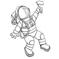 Раскраска космонавт raskraska-kosmonavt10