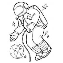 Раскраска космонавт raskraska-kosmonavt28