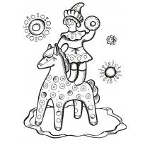 Раскраска дымковская игрушка raskraska-dimkovskaya-igrushka12