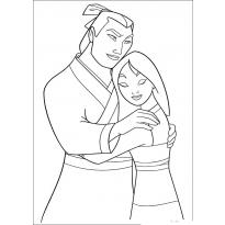 Раскраска Мулан raskraska-mulan44
