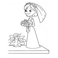 Раскраска свадьба raskraska-svadba9