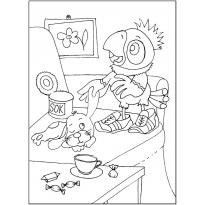 Раскраска Попугай Кеша raskraska-popugai-kesha8